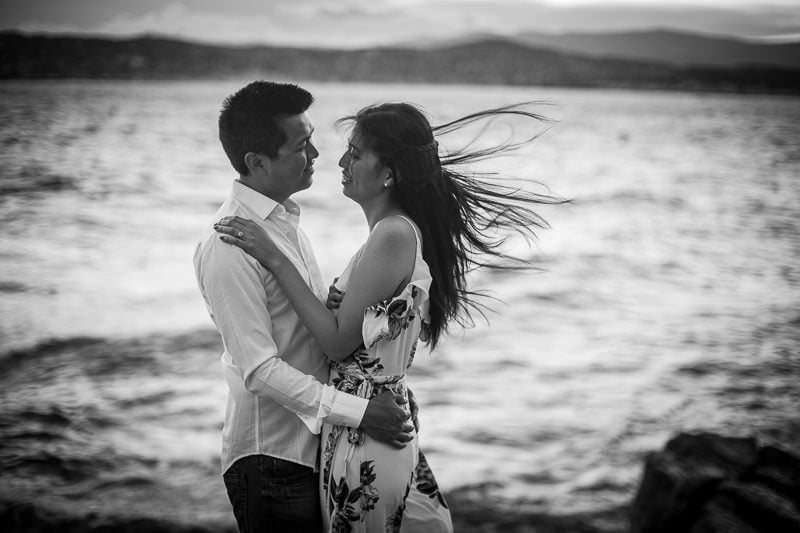 Surprise Proposal French Riviera Asian couple 5491