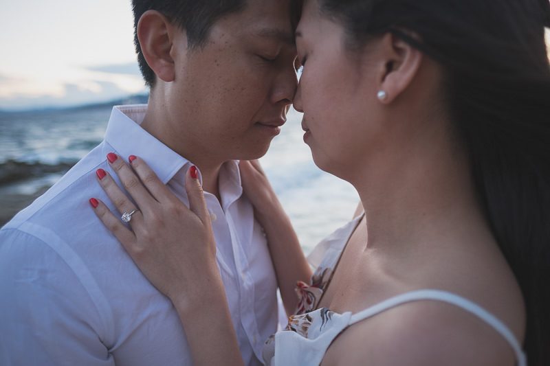 Surprise Proposal French Riviera Asian couple 7364