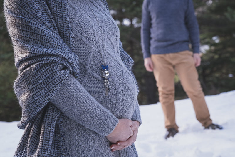 Winter Maternity photo session French Alps Riviera 1088