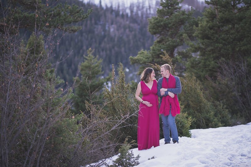 Winter Maternity photo session French Alps Riviera 1127