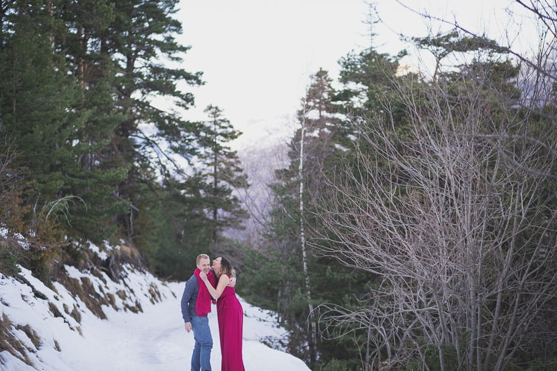 Winter Maternity photo session French Alps Riviera 1158
