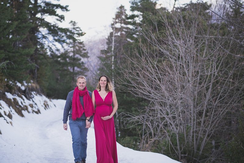 Winter Maternity photo session French Alps Riviera 1161