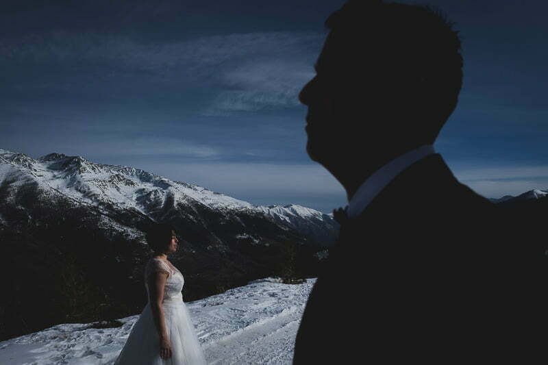Wedding Day After Photo Session Mountains Auron Alpes 1061