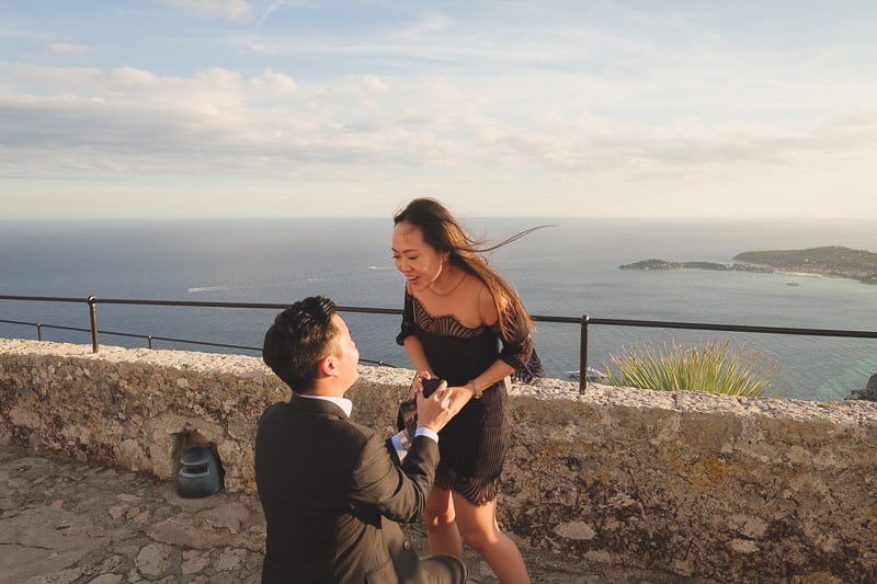 Surprise Wedding Proposal Eze Monaco Saint Jean Cap Ferrat 1021
