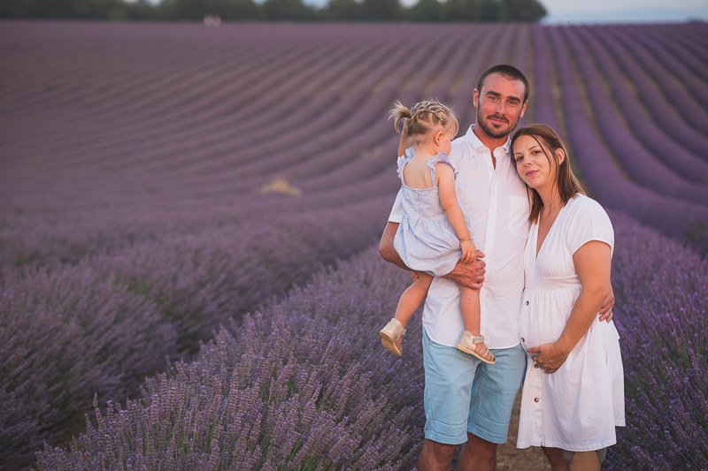 Provence lavender fields family session 9618