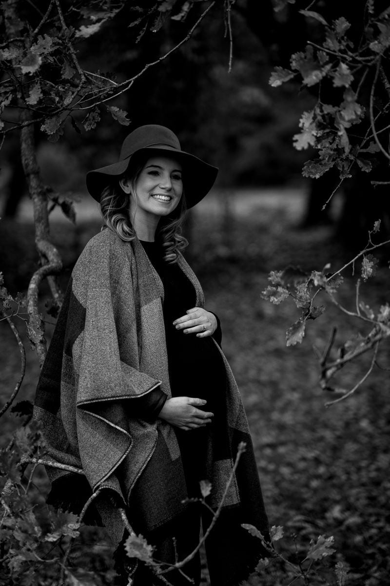 French Riviera Fall Babymoon, Maternity brown and yellow pictures 