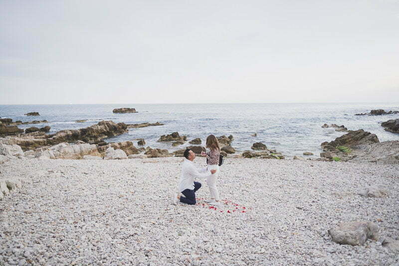 French Riviera Seaside wedding proposal 1028