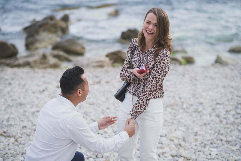French Riviera Seaside wedding proposal 1039