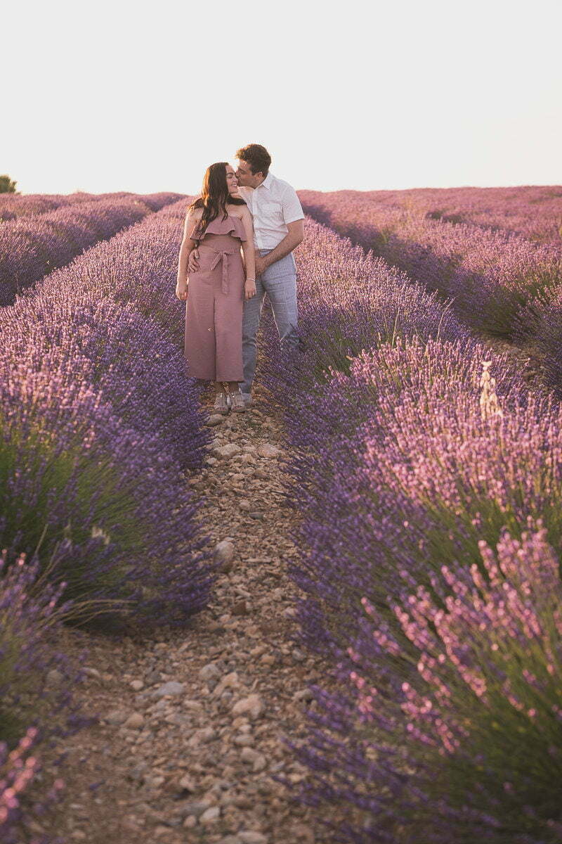Lavender Wedding porposal Valensole Provence 1056