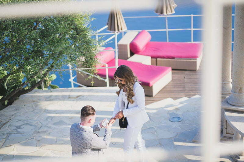 Wedding Proposal Chateau Chevre dOr Eze 1013
