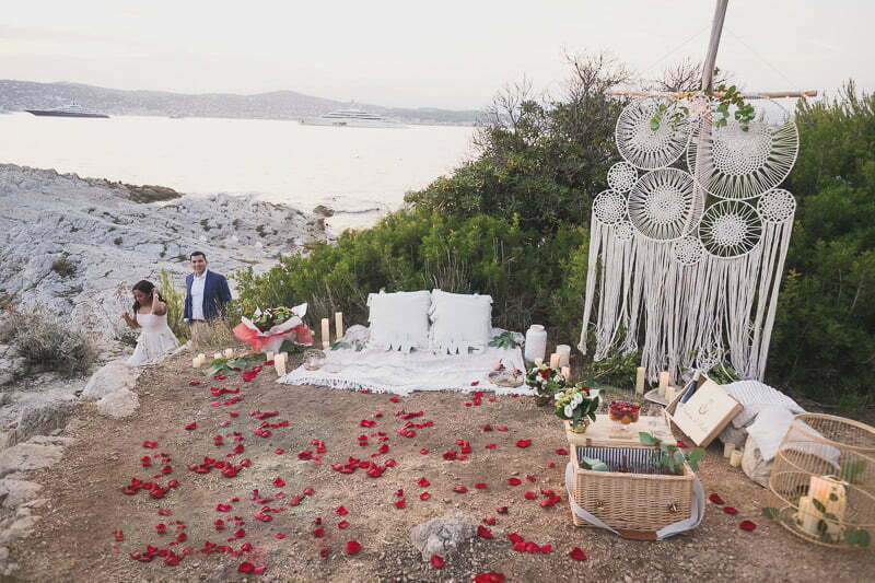 Seaside wedding Proposal French Riviera 1069