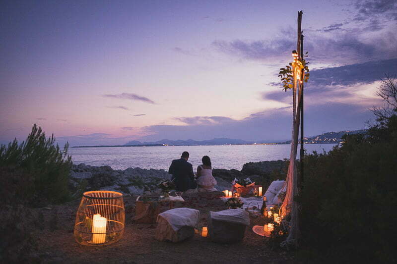 Seaside wedding Proposal French Riviera 1134