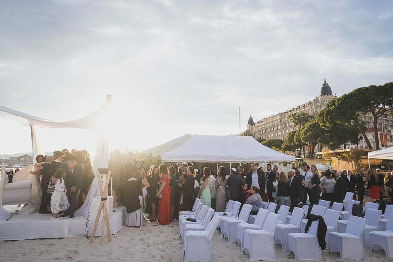 French Riviera Seaside Jewish wedding Cannes 1150