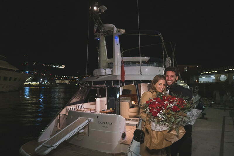 Wedding Proposal Boat Yatch Monaco 2147