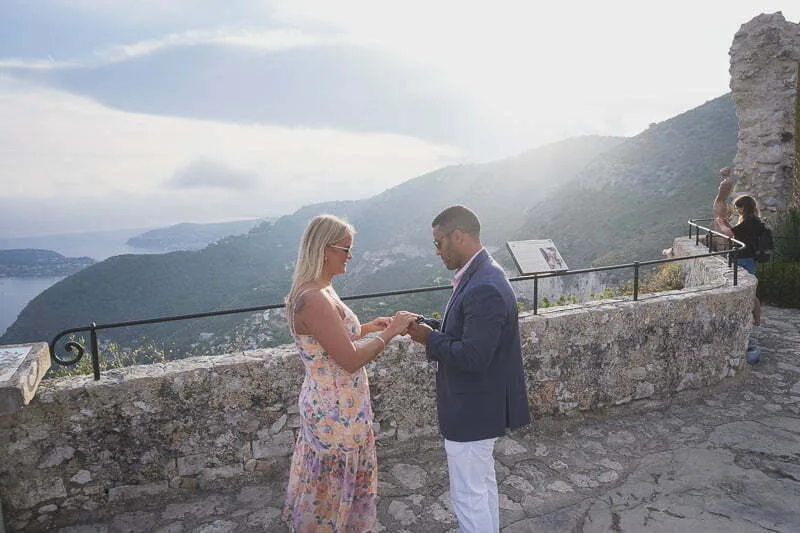 Eze Chateau Eza Wedding proposal Balcony 2008