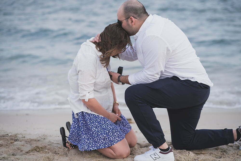 cannes beach Wedding proposal
