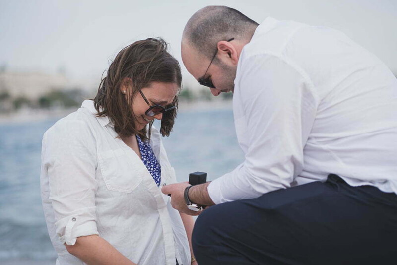 Cannes winter proposal on the beach picnic next to Palais des Festival.
Cannes Proposal planning and photography WIldRoses Studio