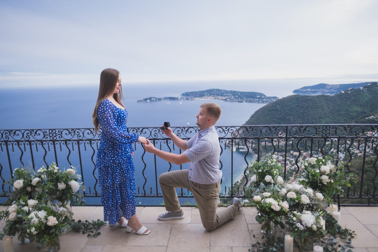 Floral design 9 French Riviera seaside Proposal 1020