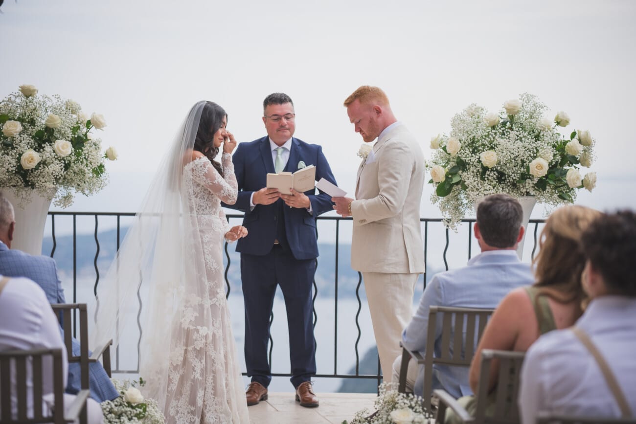 How to Plan an Intimate Elopement on the French Riviera? 19 Chateau Eza emotional Elopement French Riviera