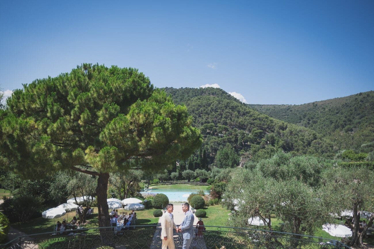 How to Plan an Intimate Elopement on the French Riviera? 21 French Riviera Same-Sex Gay LGBT Elopement Chateau Saint-Martin Saint-Paul de Vence