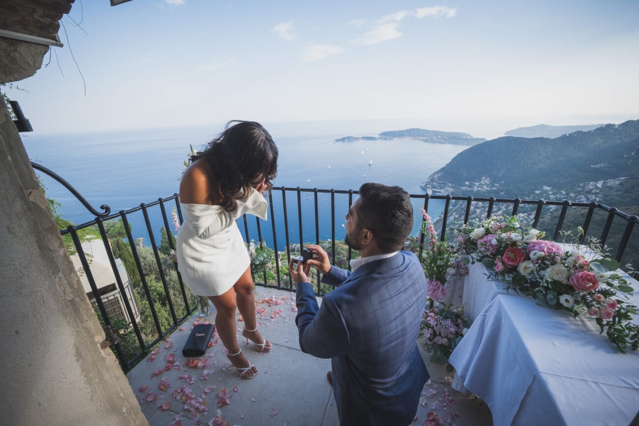 Proposal overlooking the French Riviera Coastline 5 French Riviera Proposal 1017