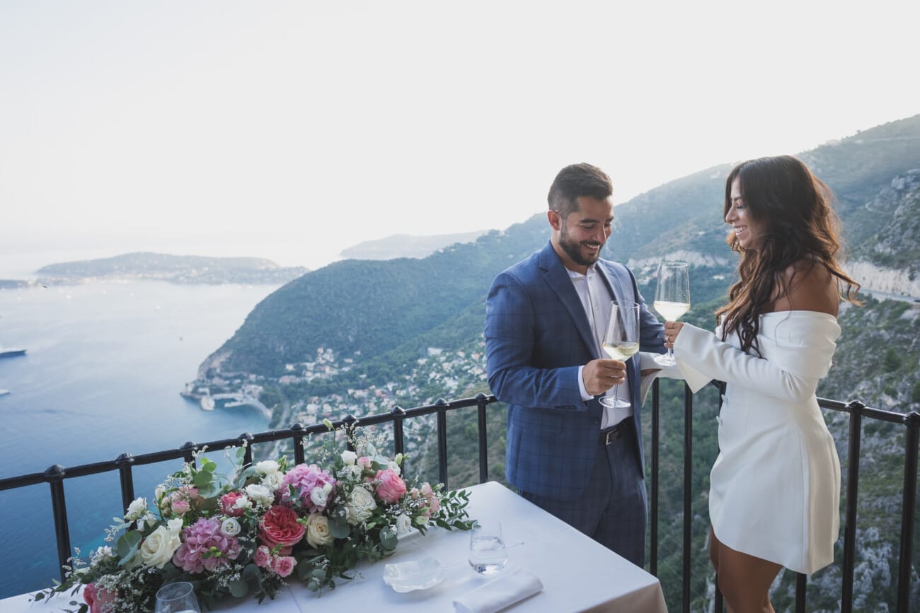 Proposal overlooking the French Riviera Coastline 23 French Riviera Proposal 1128