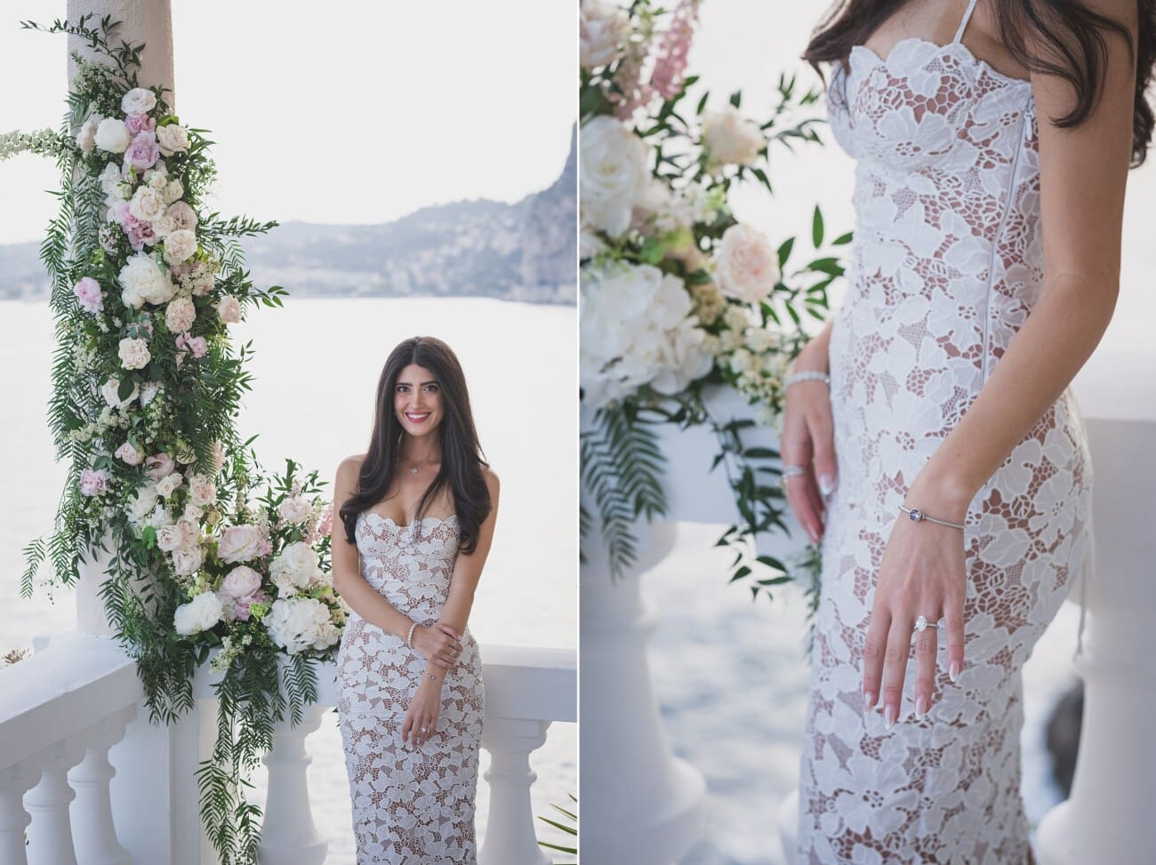 Your French Riviera Proposal Photographer — Capturing Love, Luxury & Emotion 3 Luxury proposal setup with flowers and champagne in the private of Cap Estel near Moanco , photographed by French Riviera proposal photographer.