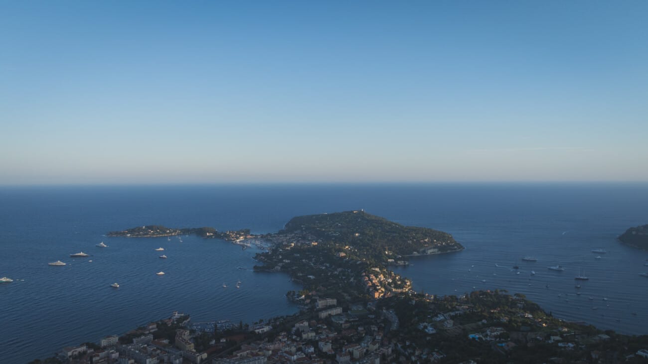 Above the Bay: An Intimate French Riviera Elopement on the Hillsides 21 crazy view of Saint-Jean-Cap-Ferrat for an intimate french riviera elopement