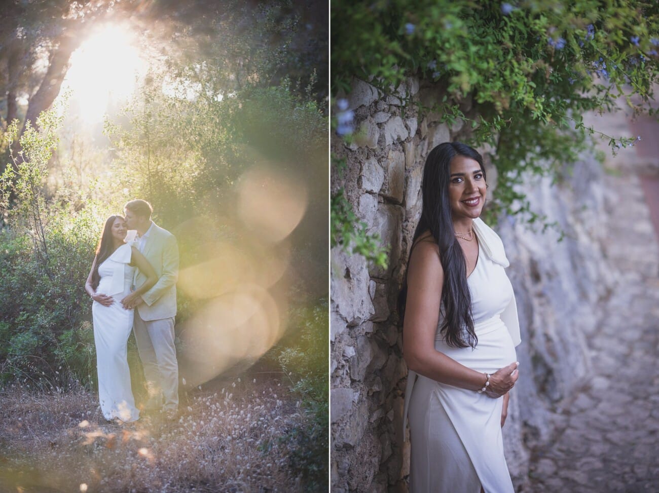 Above the Bay: An Intimate French Riviera Elopement on the Hillsides 20 Being pregnant during their elopement on the french riviera create amazing maternity pictures