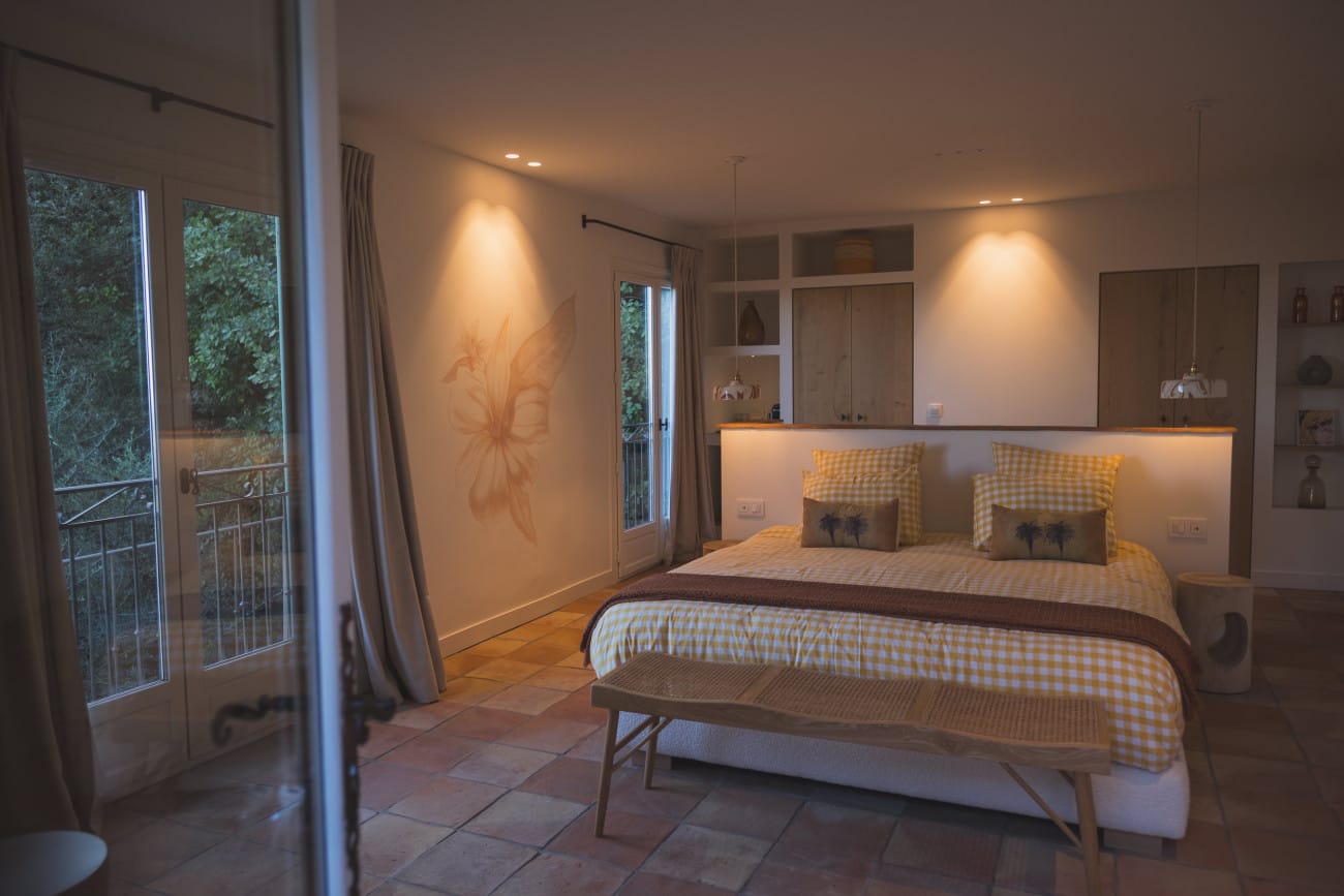 Intimate Elopement & Private Proposal at Bastide Saint Honorat in Grasse — A Hidden Provence Retreat 11 Suite with it private terrace with a provencal decoration amazing for proposal on intimate Elopement