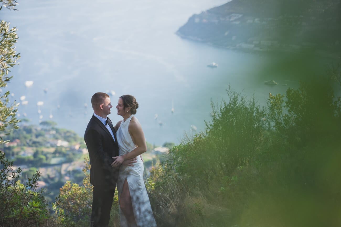 Intimate french riviera Elopement in secret hidden places near Villefranche-sur-Mer