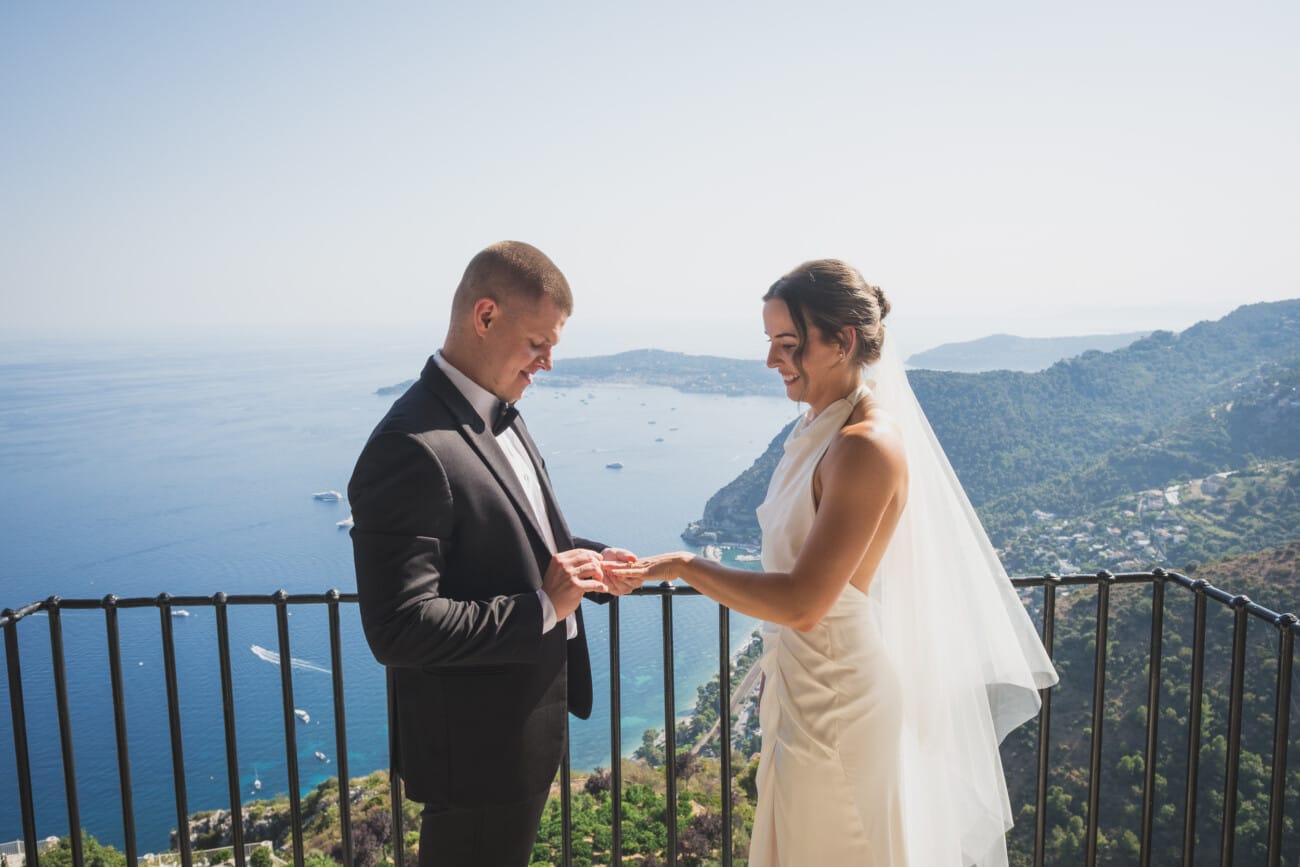 French Riviera intimate Elopement Chateau Eza 52