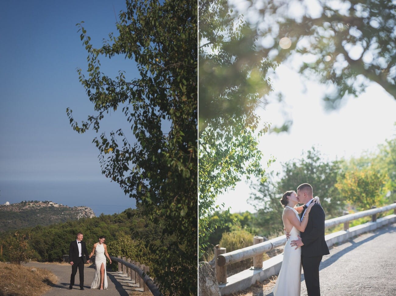 romantic french riviera Elopement in secret hidden places high on the mountains overlooking Saint-Jean-Cap-Ferrat and Eze towns