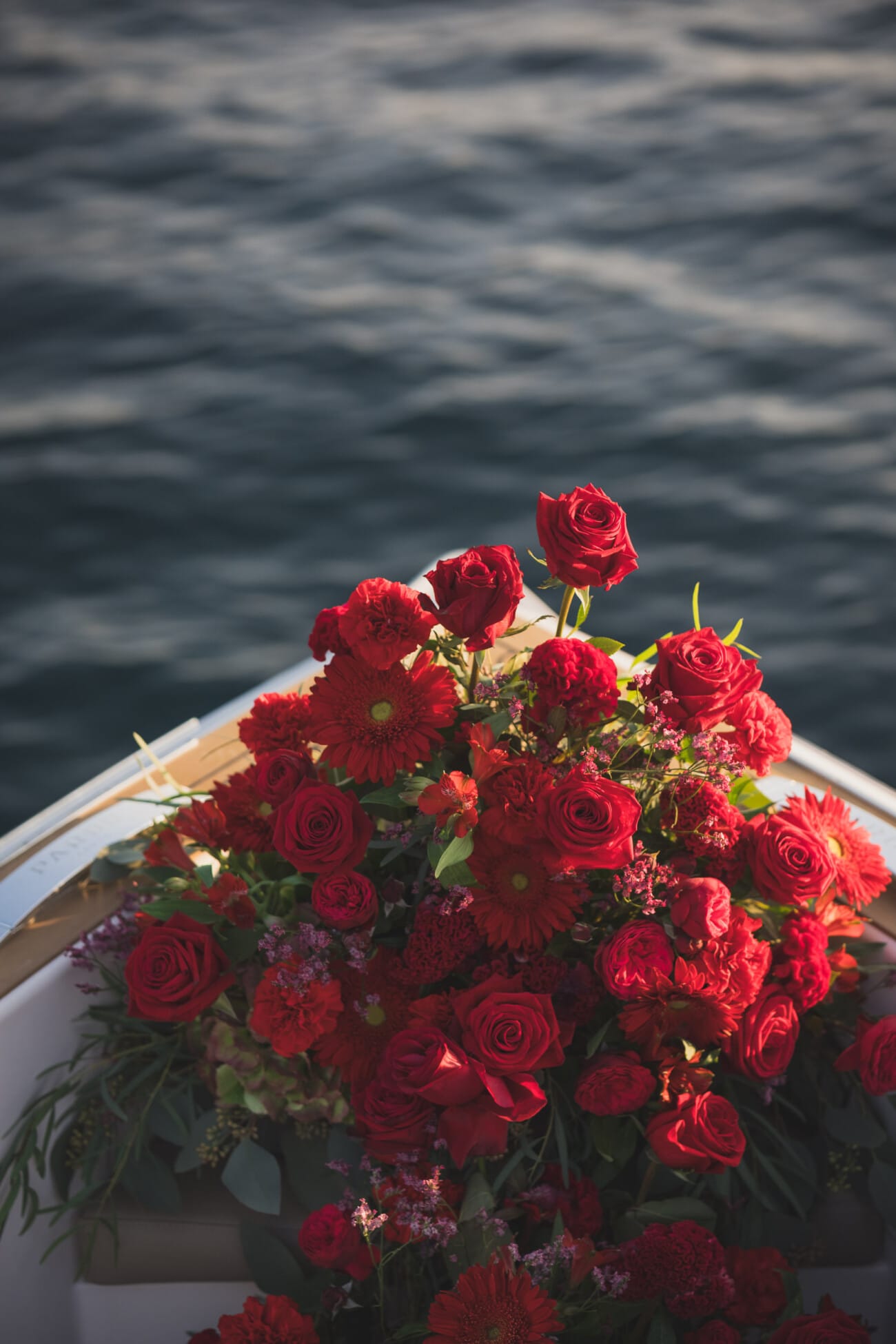 A Romantic Proposal on a Yacht between the Lérins Islands 9 Red roses flowers secretly setup for a yacht proposal in Cannes
French Riviera Proposal planning and Photography WildRoses Studio