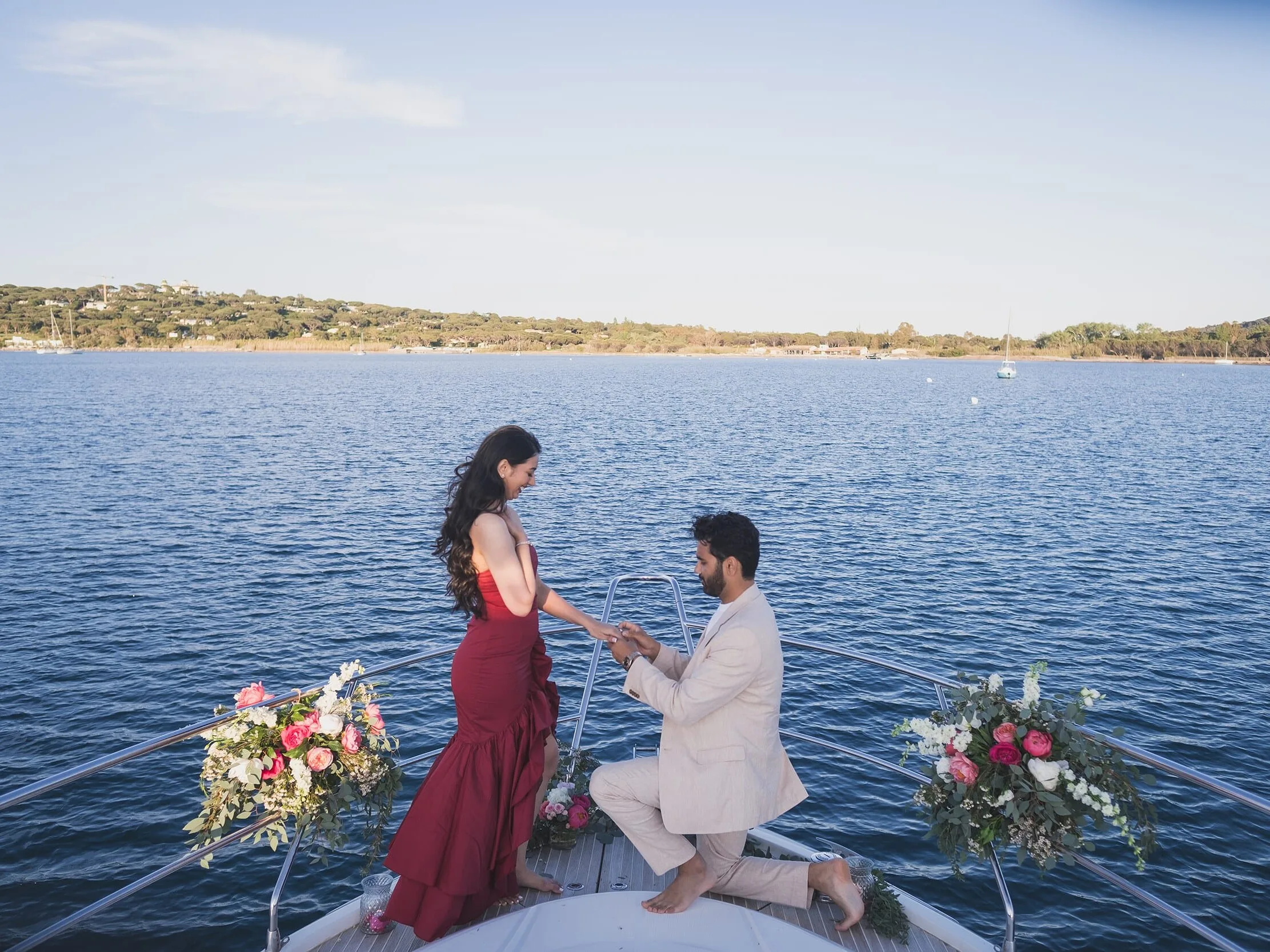 The 30 best places for a PROPOSAL on the French Riviera 48 Saint Tropez Sunset Yacht proposal 22 1 edited