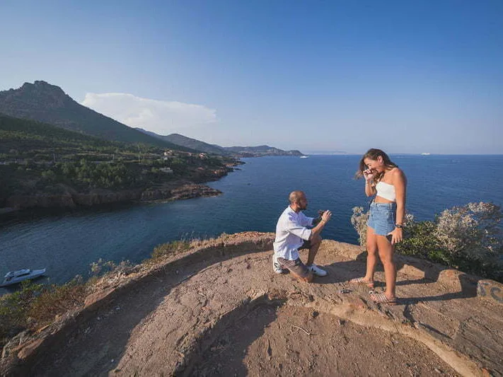 The 30 best places for a PROPOSAL on the French Riviera 38 Theoule Lebanese wedding Proposal 1007 edited