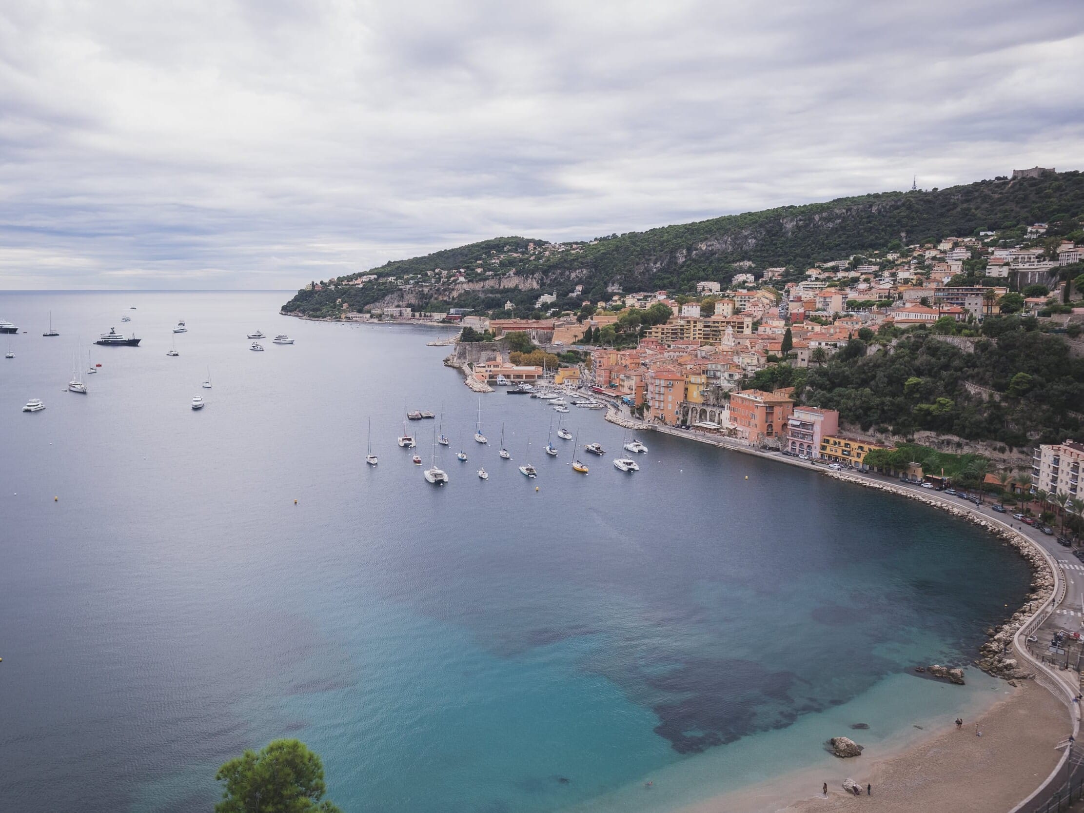 Villefranche-sur-Mer bay, fantastic seaside town near nice for a proposal