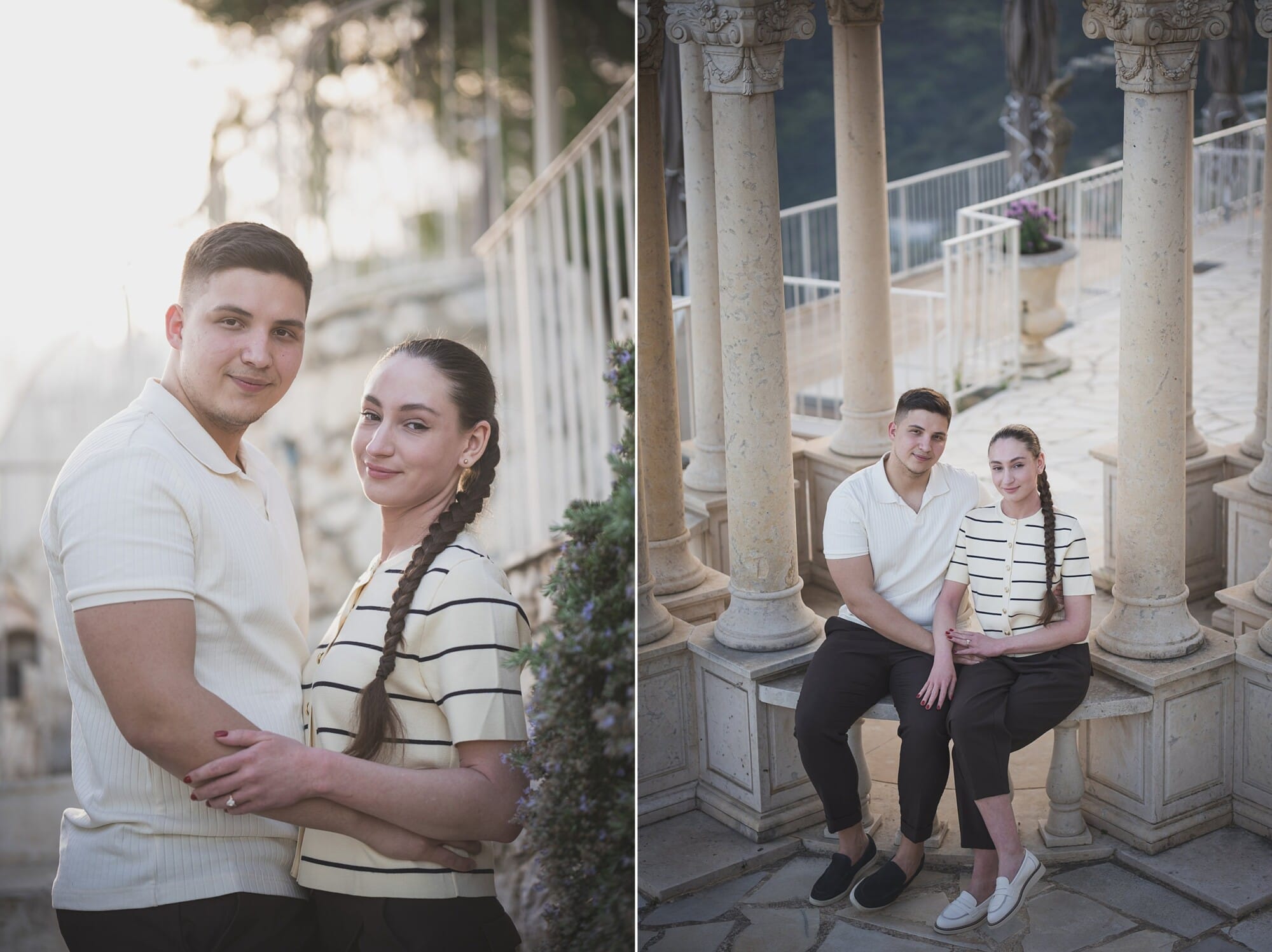 A Breathtaking Surprise Proposal at Château de la Chèvre d’Or, Eze | French Riviera 16 Eze Chateau Chevre d'or Proposal couple at temple of loveProposal Planning & photography WildRoses