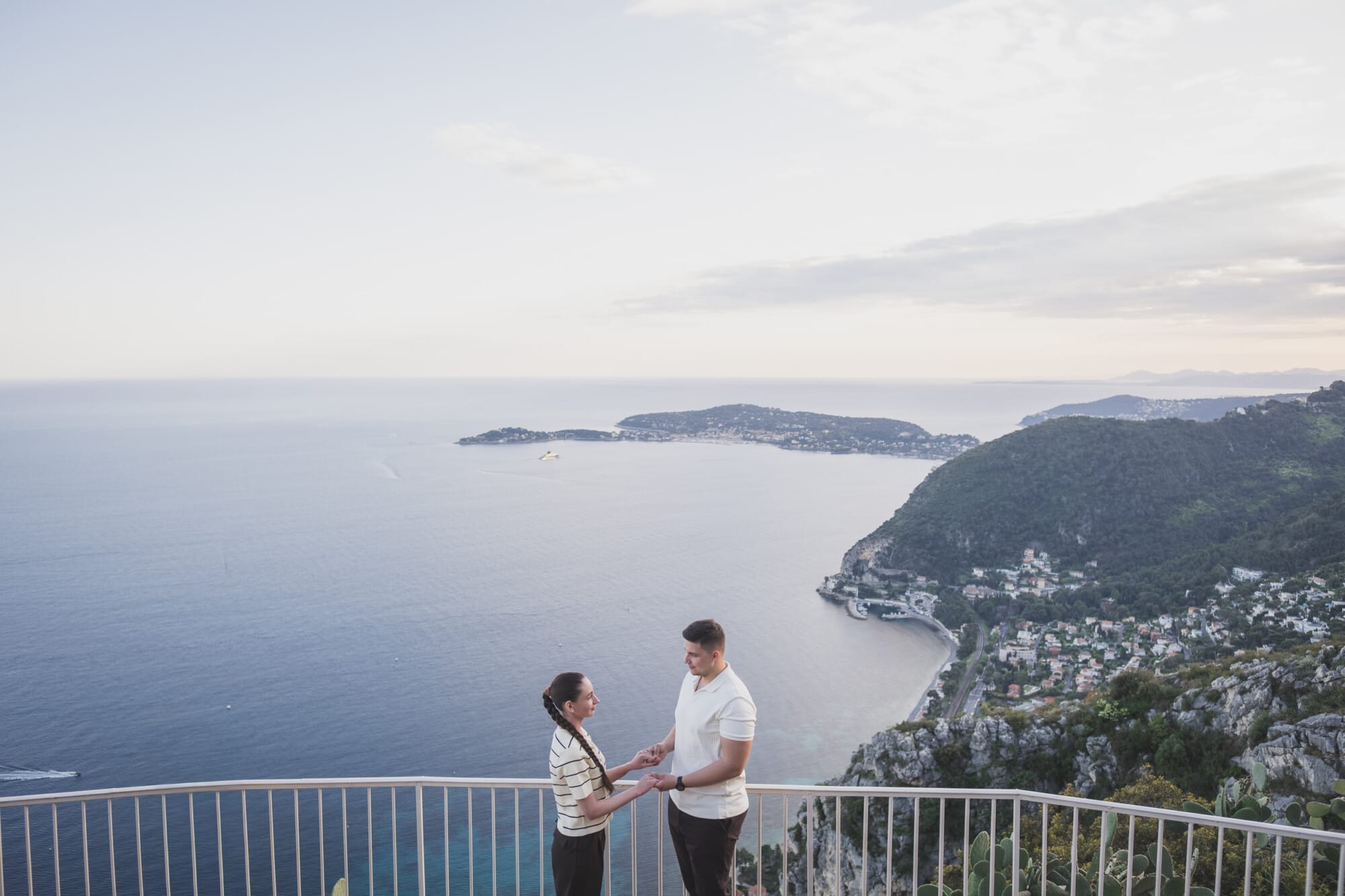A Breathtaking Surprise Proposal at Château de la Chèvre d’Or, Eze | French Riviera 19 Eze Chateau Chevre d'or Proposal couple with stunning French Riviera viewProposal Planning & photography WildRoses
